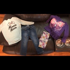 Girl’s 2T/3T Jeans Pullover Matching Outfit